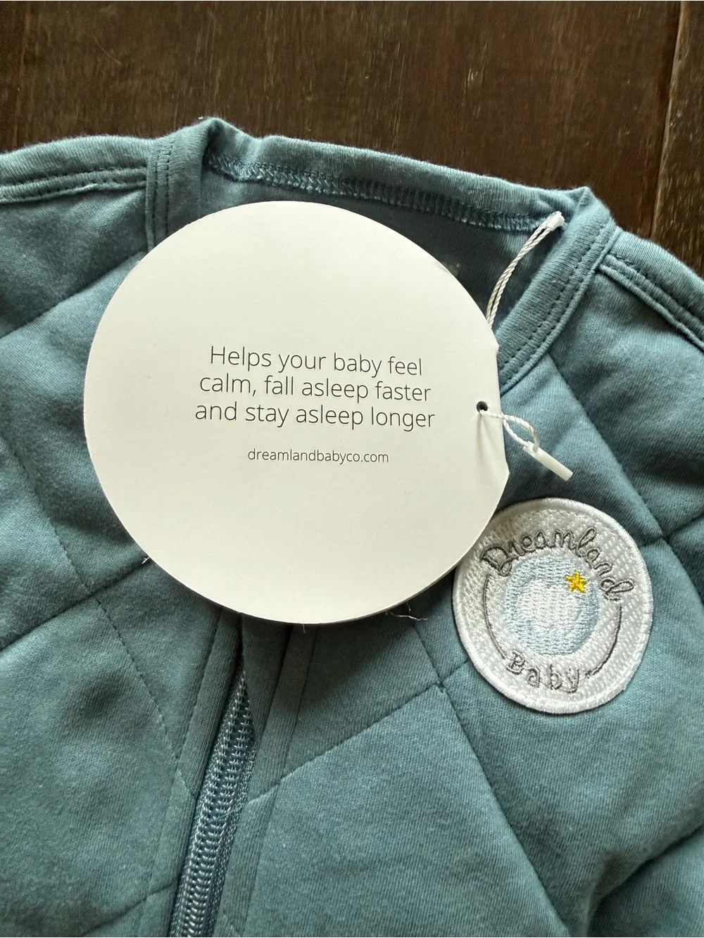 Dreamland Baby NWT Dream Weighted Sleep Swaddle in Ocean Blue Size 0-6 Months